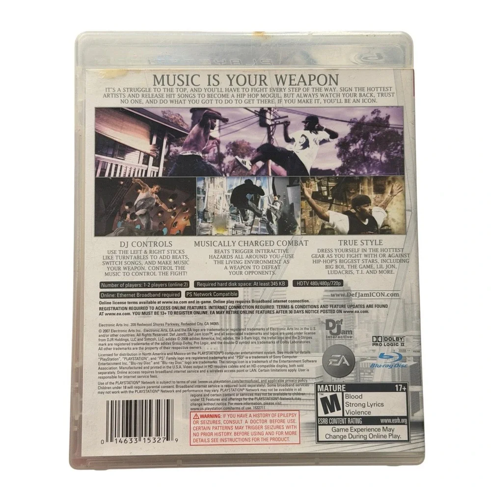 Def Jam: Icon Sony PlayStation 3